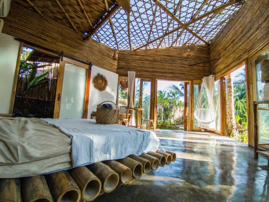 The Bamboo Houses - Tropical Garden & Empty Beach ゼネラル・ルナ エクステリア 写真